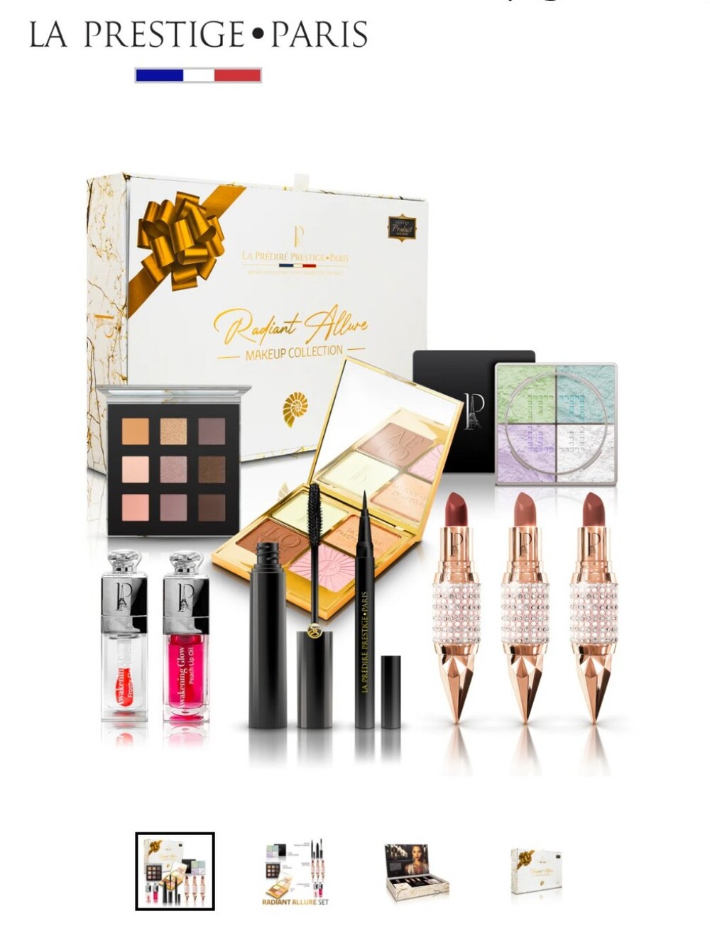 La Prédire Prestige Paris Makeup Collection Box - White & Gold